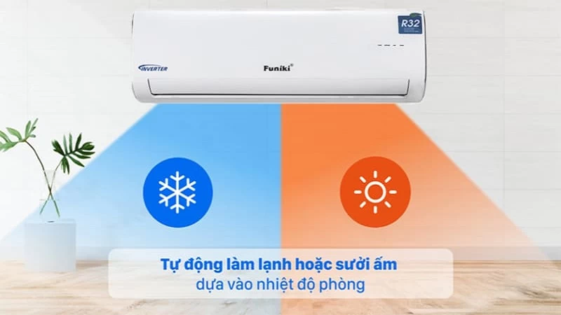 Vừa làm mát vừa sưởi ấm. Vừa làm mát vừa sưởi ấm.