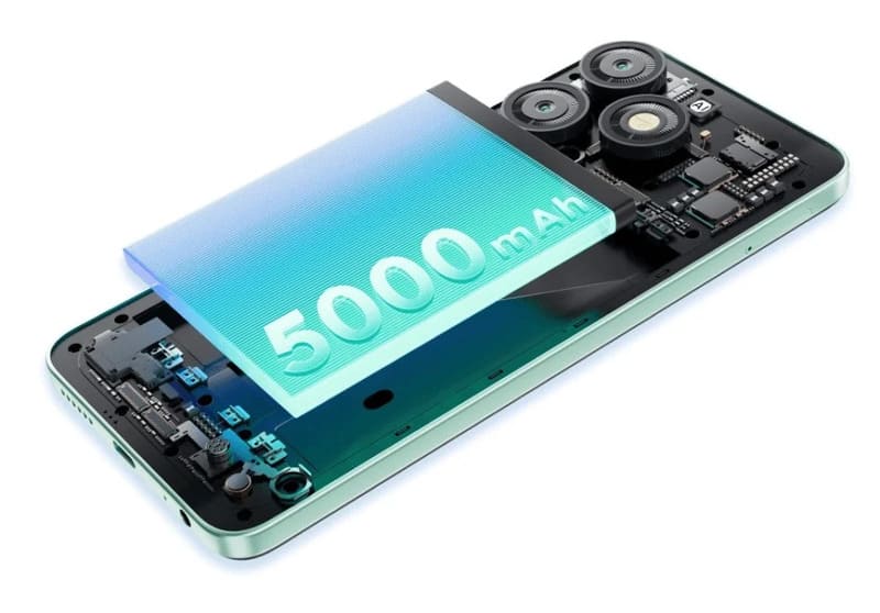 Pin 5000mAh.