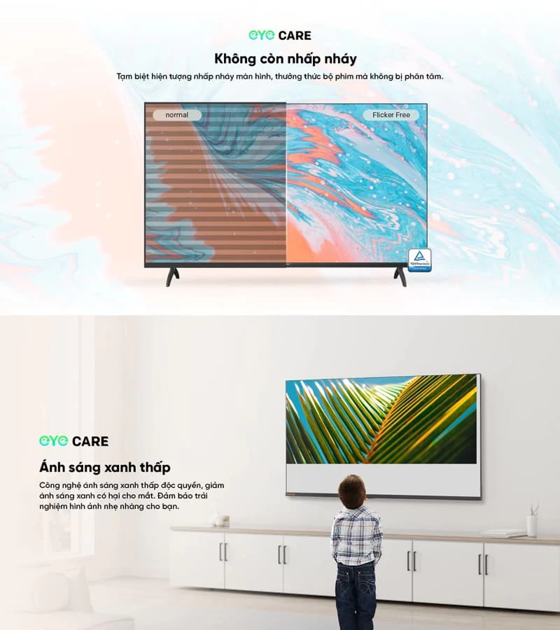 Công nghệ bảo vệ mắt Eye Care. Công nghệ bảo vệ mắt Eye Care.