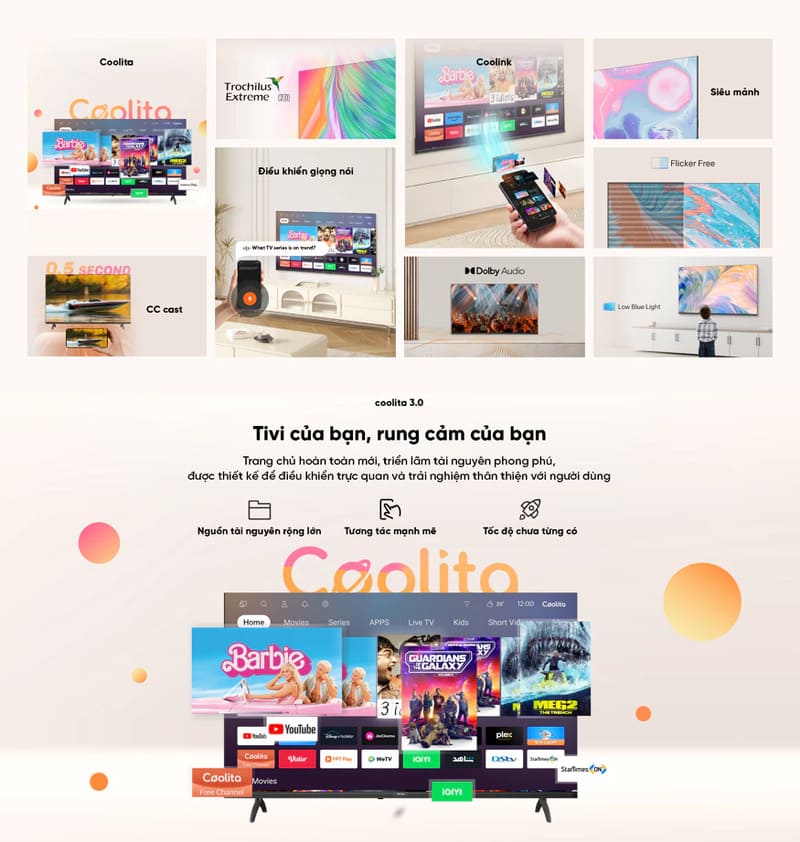 Hệ điều hành Coolita TV.