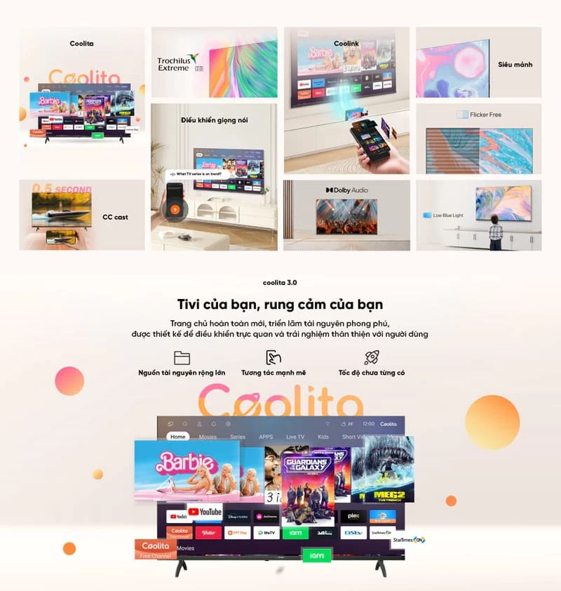 Hệ điều hành Coolita TV. Hệ điều hành Coolita TV.