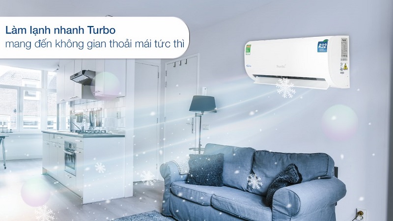 Lạnh nhanh chóng chỉ với một nút bấm.