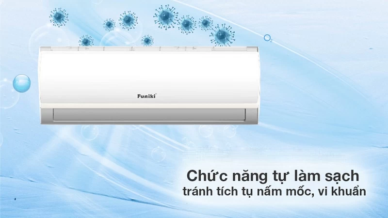 Tự động làm sạch dàn lạnh. Tự động làm sạch dàn lạnh.