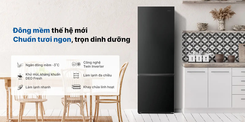 Aqua Inverter 260 lít AQR-B310MA(FB).