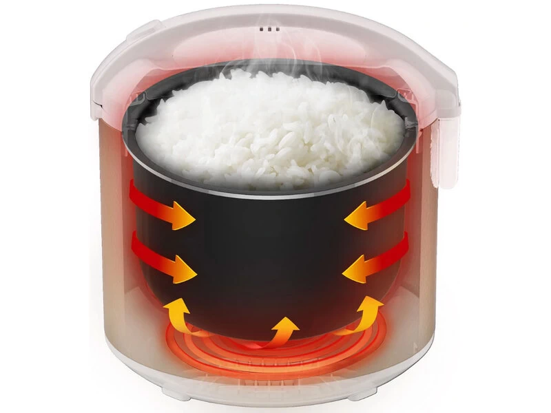 Công suất 800W giúp nấu cơm nhanh. Công suất 800W giúp nấu cơm nhanh.