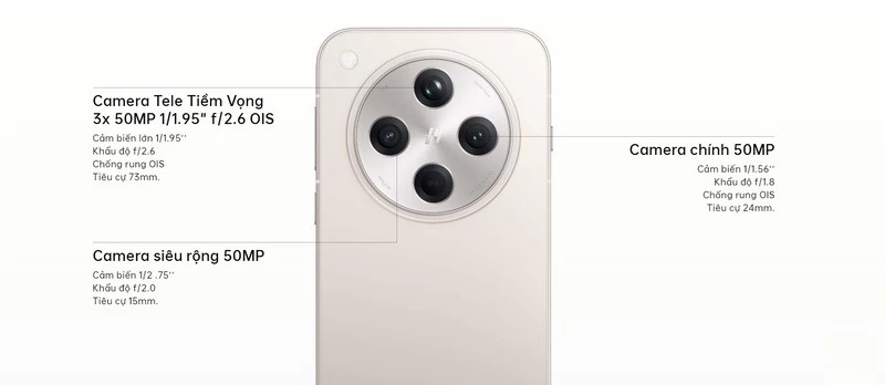 Độ phân giải 50MP. Độ phân giải 50MP.