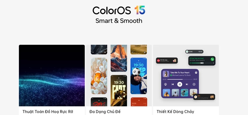 Hệ điều hành ColorOs 15. Hệ điều hành ColorOs 15.