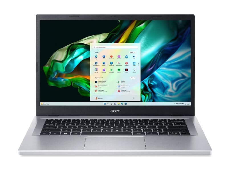 Bộ nhớ RAM và ổ cứng SSD tốc độ cao hỗ trợ lưu trữ, đọc ghi dữ liệu trên Laptop Acer Aspire 3 A314-23M-R4TX