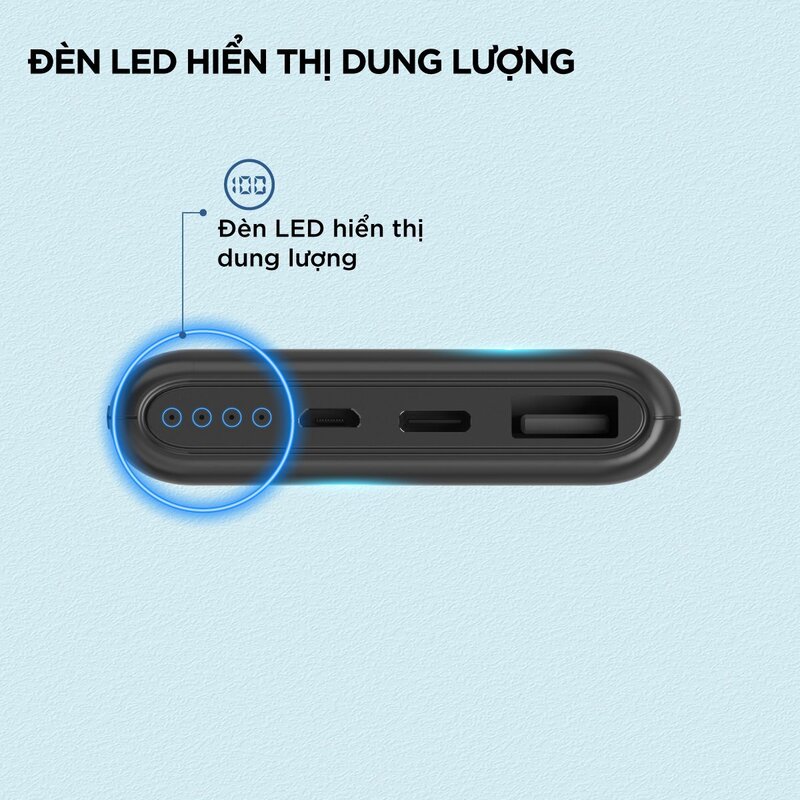 Đèn LED thông báo.