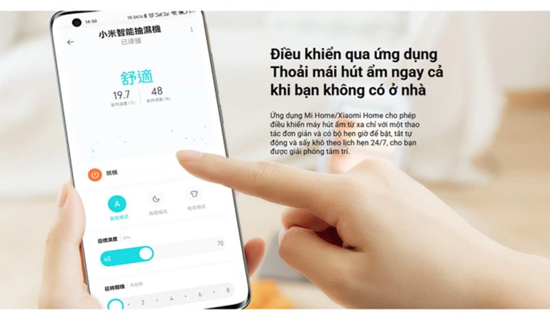 Công suất hút ẩm mạnh mẽ. Công suất hút ẩm mạnh mẽ.