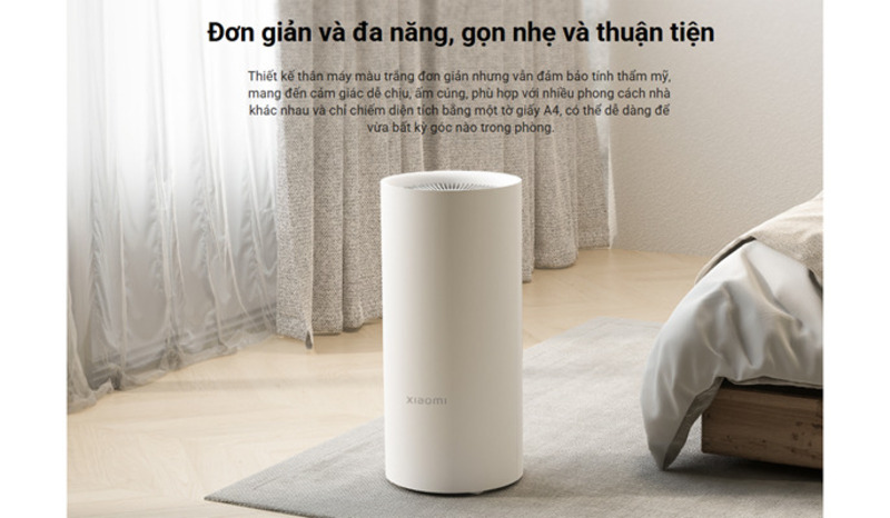 Dung tích bình lớn.