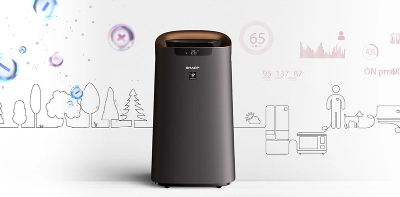 Máy lọc không khí tạo ẩm SHARP KI-L60V-W. Máy lọc không khí tạo ẩm SHARP KI-L60V-W.