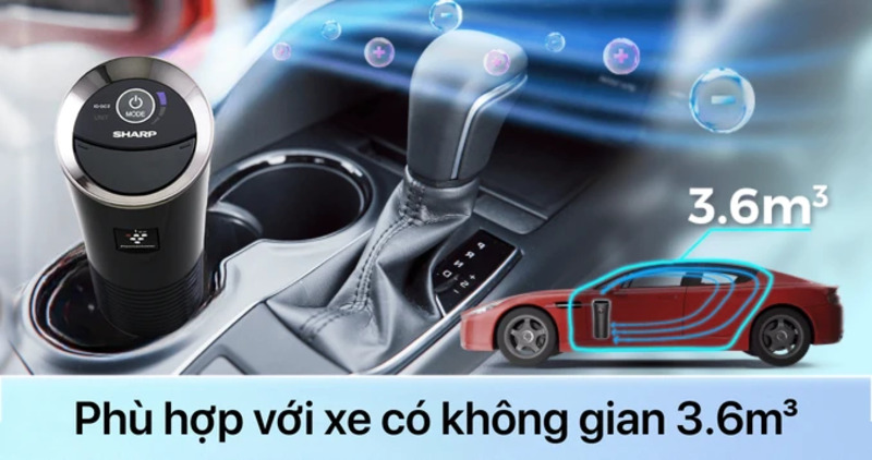 Máy lọc không khí ô tô SHARP IG-GC2E-B/N.