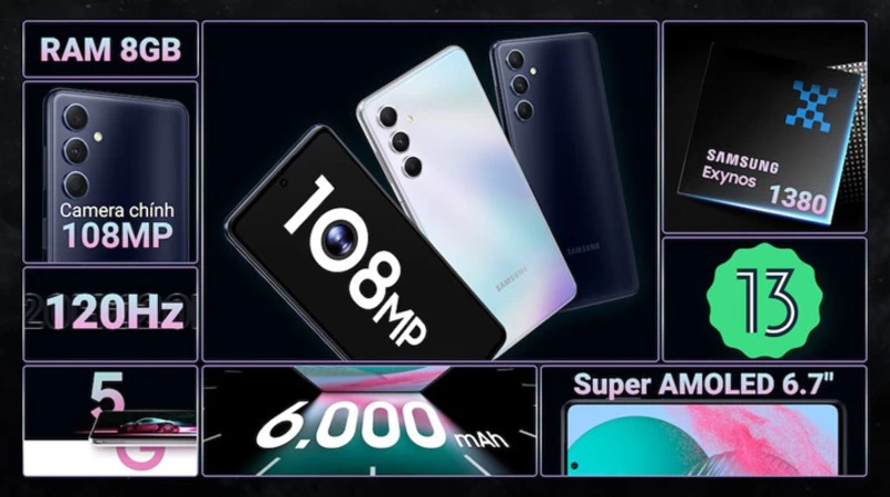 Độ phân giải 108MP cho bức ảnh chân thực. Độ phân giải 108MP cho bức ảnh chân thực.