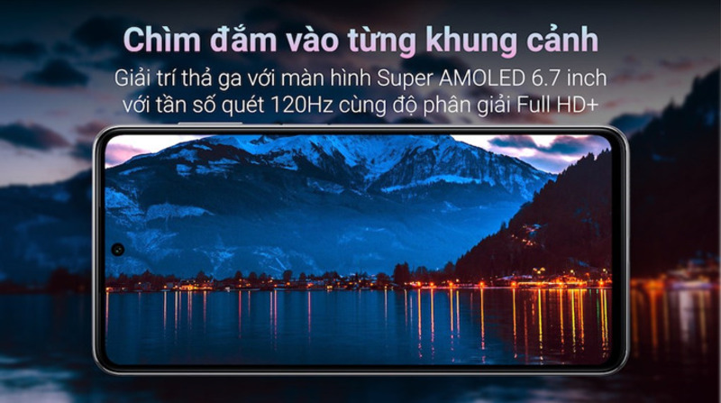 Thiết kế màn hình Super AMOLED Plus.