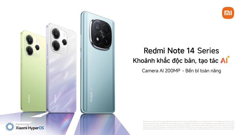 So sánh chi tiết điện thoại Xiaomi Redmi Note 14 và Xiaomi Redmi Note 13