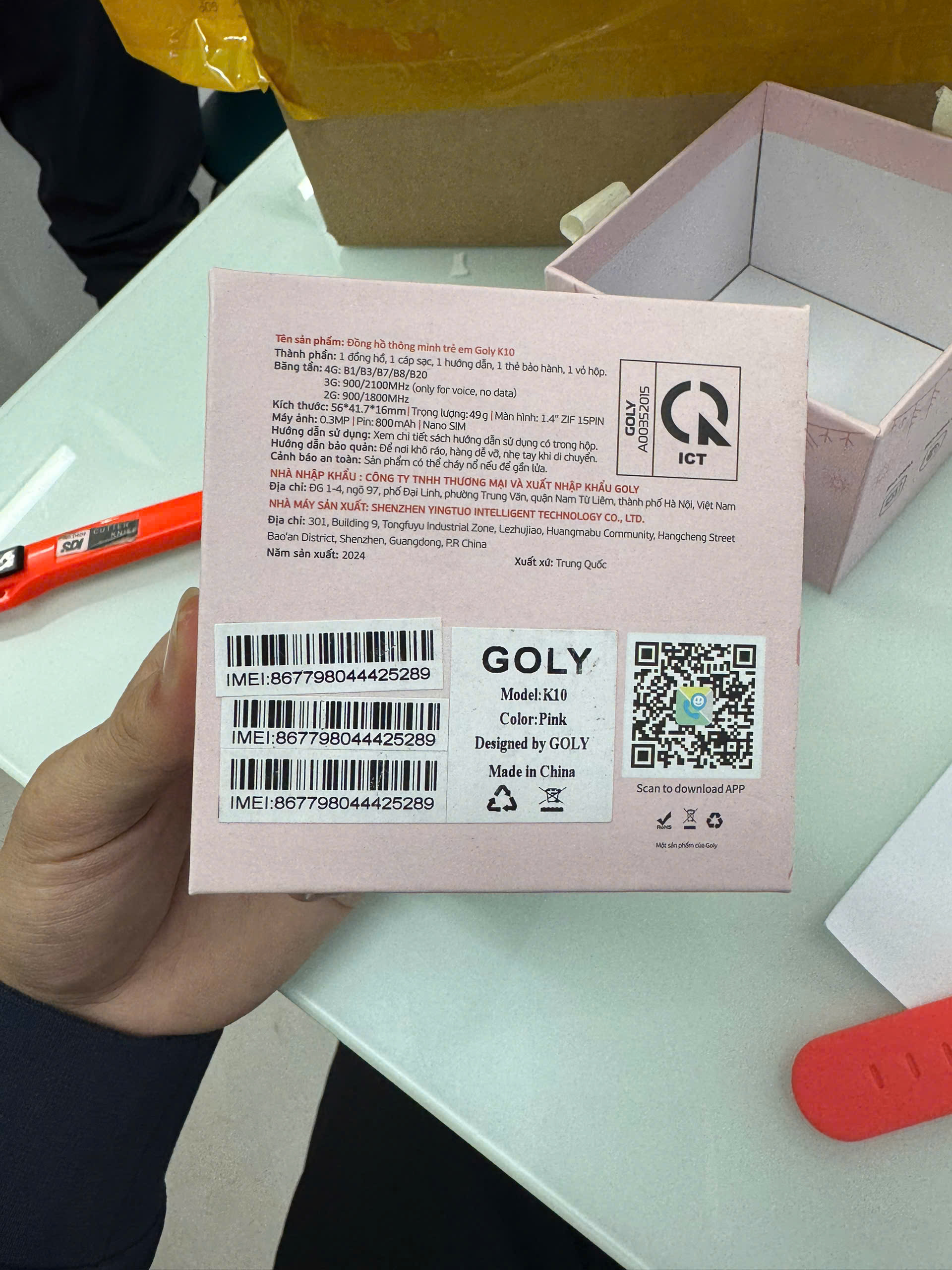 Đồng hồ GOLY K10 - Hồng - 867798044425289 