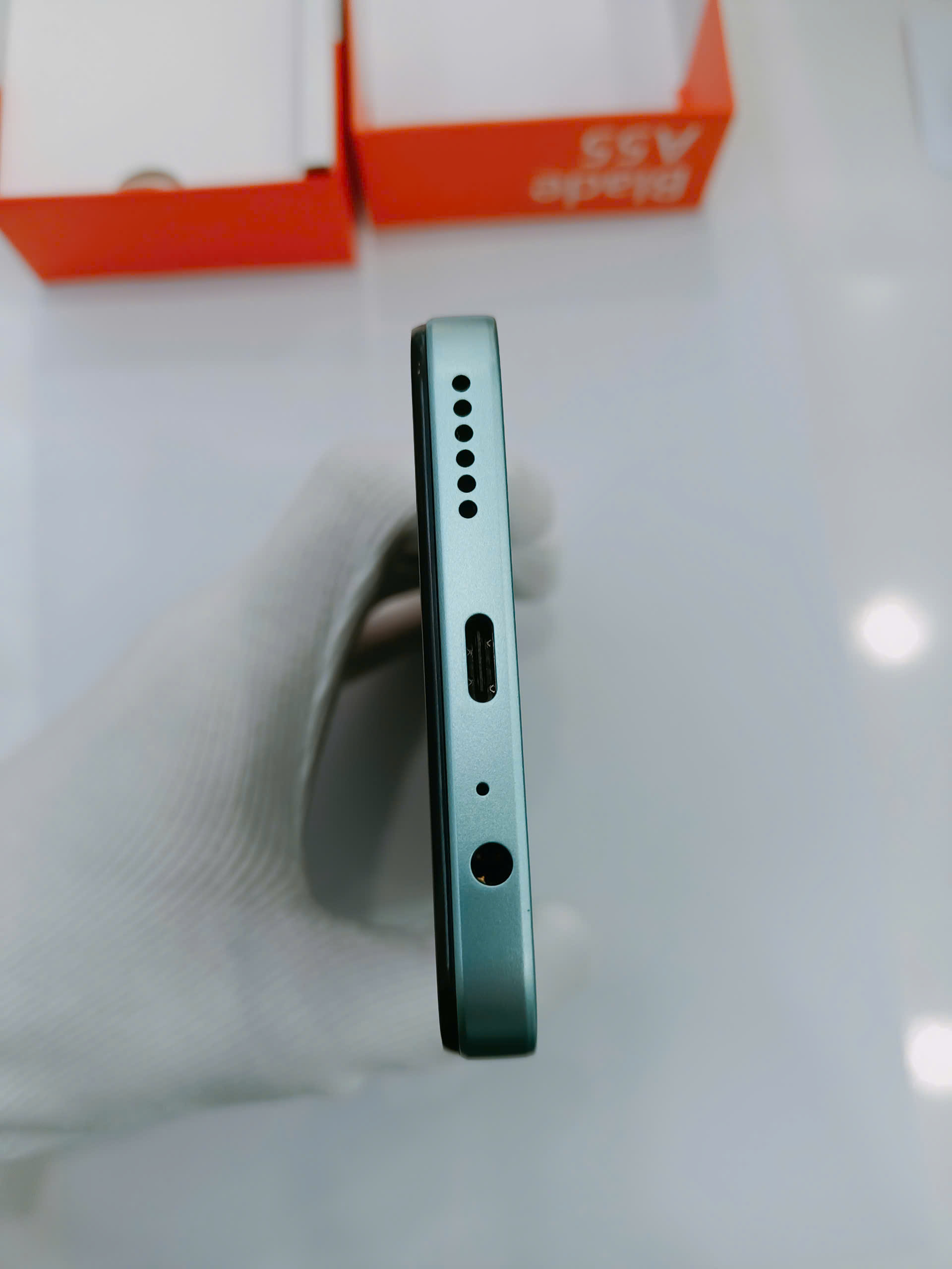 ĐIỆN THOẠI DI ĐỘNG (TEL) ZTE BLADE A55 6.75/Unisoc SC9863A/4G/64G/13MP+Al/8MP/5000mAh/XANH DƯƠNG (6902176121715) - 8639190737867