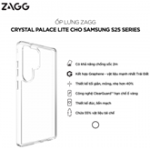Ốp lưng ZAGG Crystal Palace Lite - Clear cho Samsung S25 Plus
