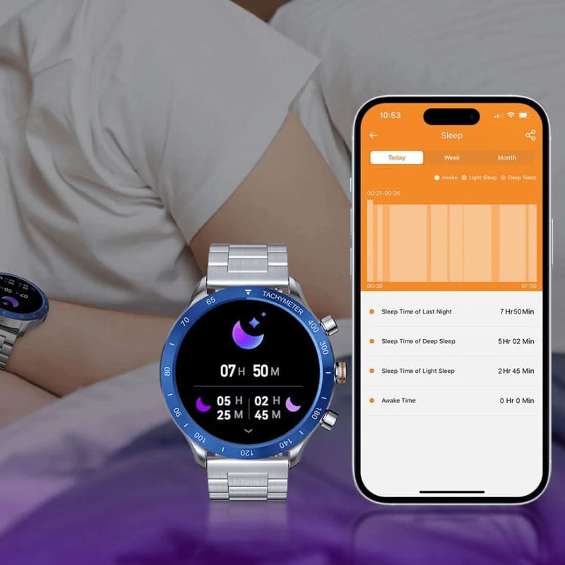 Tính năng theo dõi sức khỏe của đồng hồ thông minh Riversong Motive 9 Max SW903