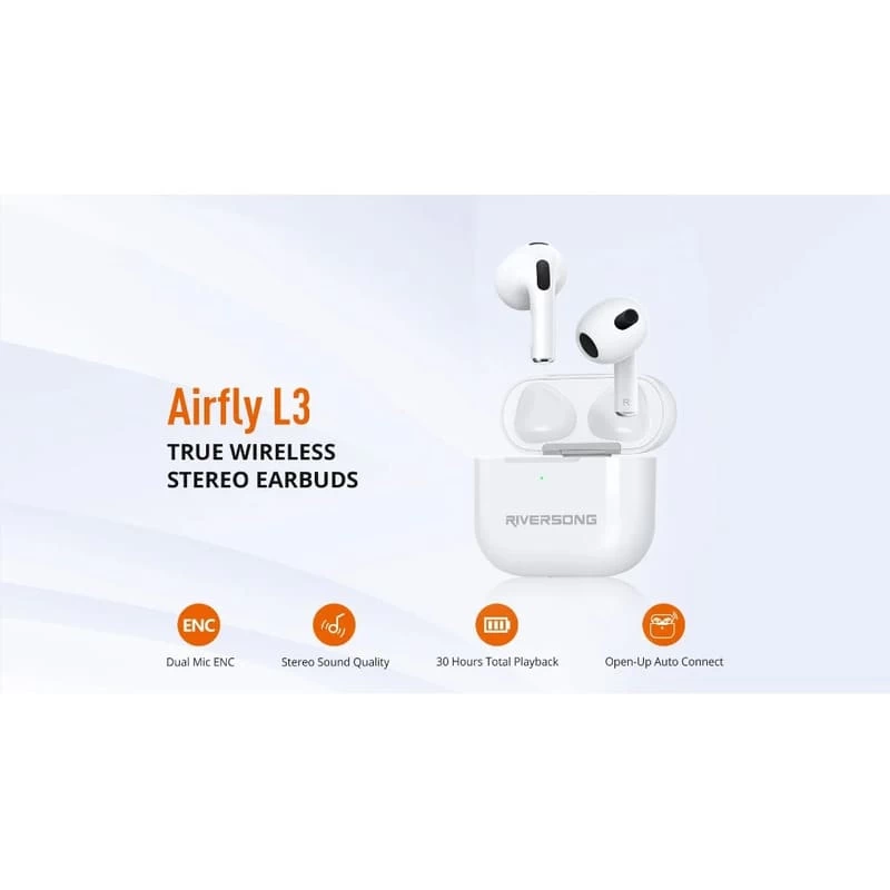 Chất lượng âm thanh đỉnh cao của tai nghe không dây Riversong Airfly L3 EA227 Chất lượng âm thanh đỉnh cao của tai nghe không dây Riversong Airfly L3 EA227