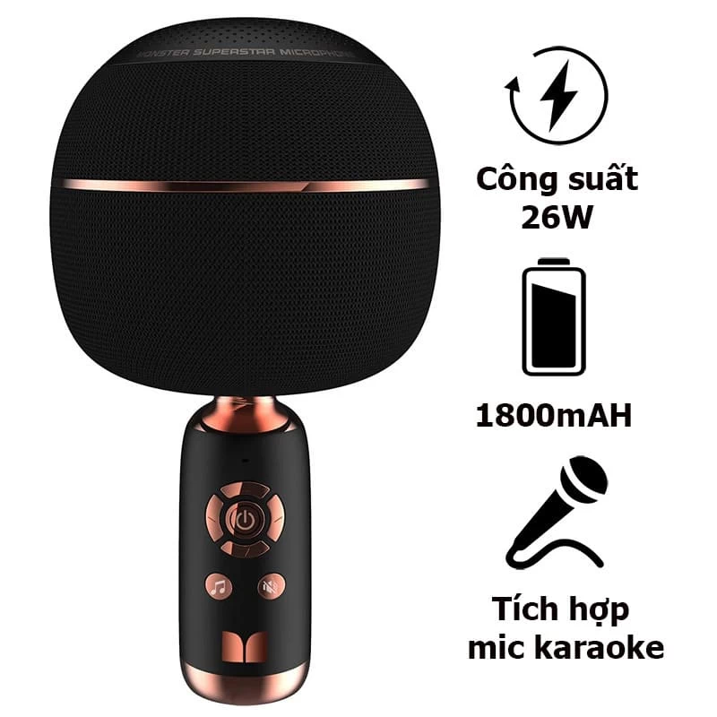 Độ nhạy và công suất của micro karaoke tích hợp loa Bluetooth Monster M97 Độ nhạy và công suất của micro karaoke tích hợp loa Bluetooth Monster M97