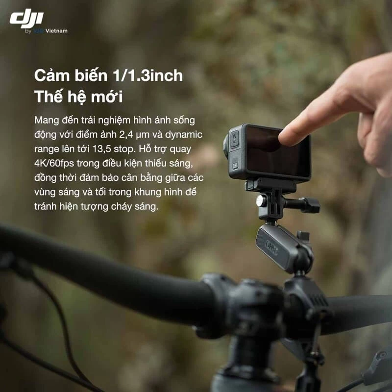 Camera hành động DJI Action 5 Pro Standard được trang bị cảm biến CMOS 1/1.3 inch Camera hành động DJI Action 5 Pro Standard được trang bị cảm biến CMOS 1/1.3 inch