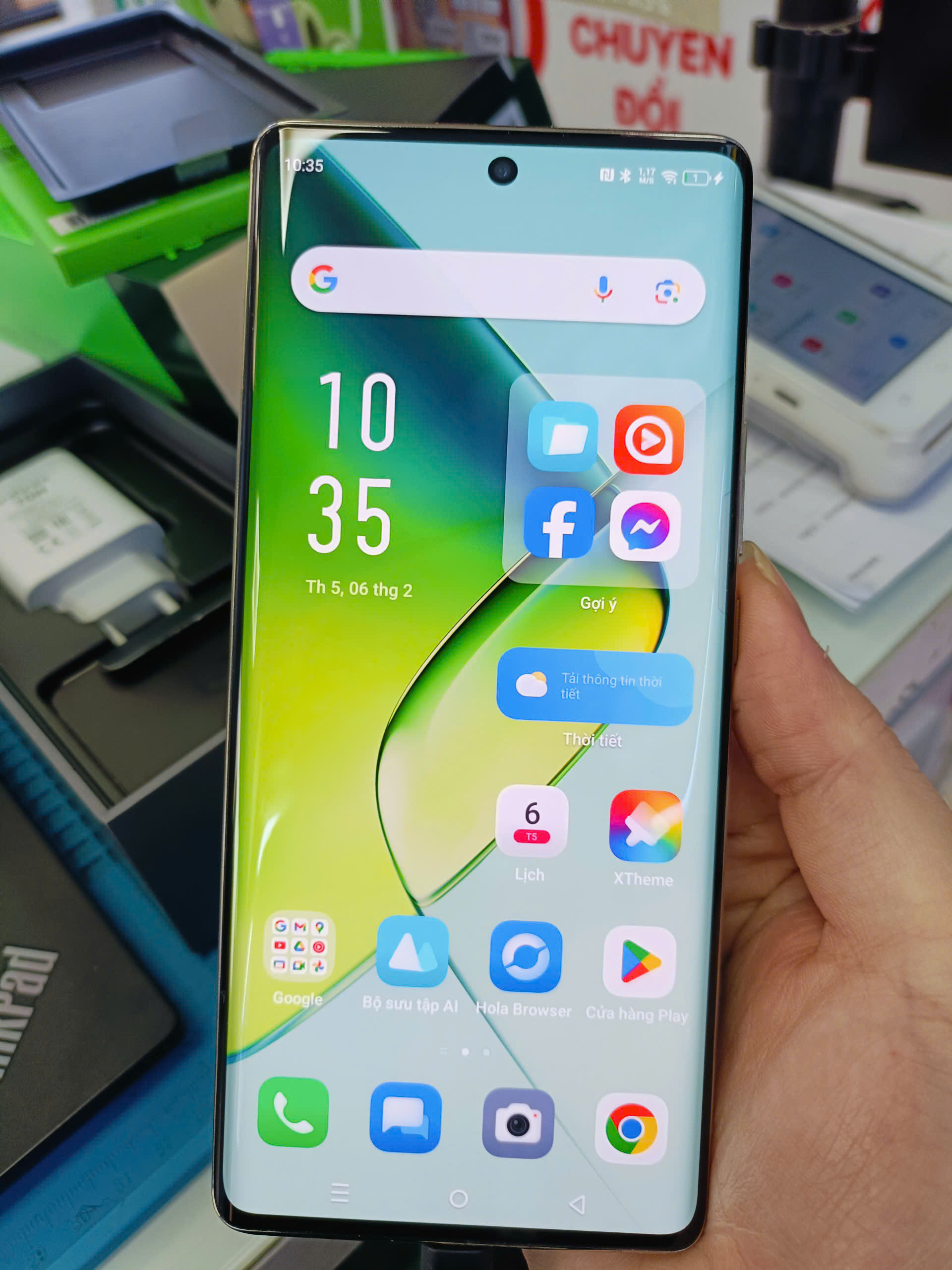 Điện thoại di động Infinix X6850 (INFINIX NOTE 40 Pro 256+8), Xanh Khổng Tước - TBH 89 Tam Trinh, Hoàng Mai, Hà Nội
