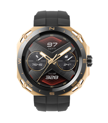 Đồng hồ thông minh Huawei Watch AND-B19 GT Cyber Urban Edition Golden Black Black Rubber Strap/Vàng Đen/DEMO	
