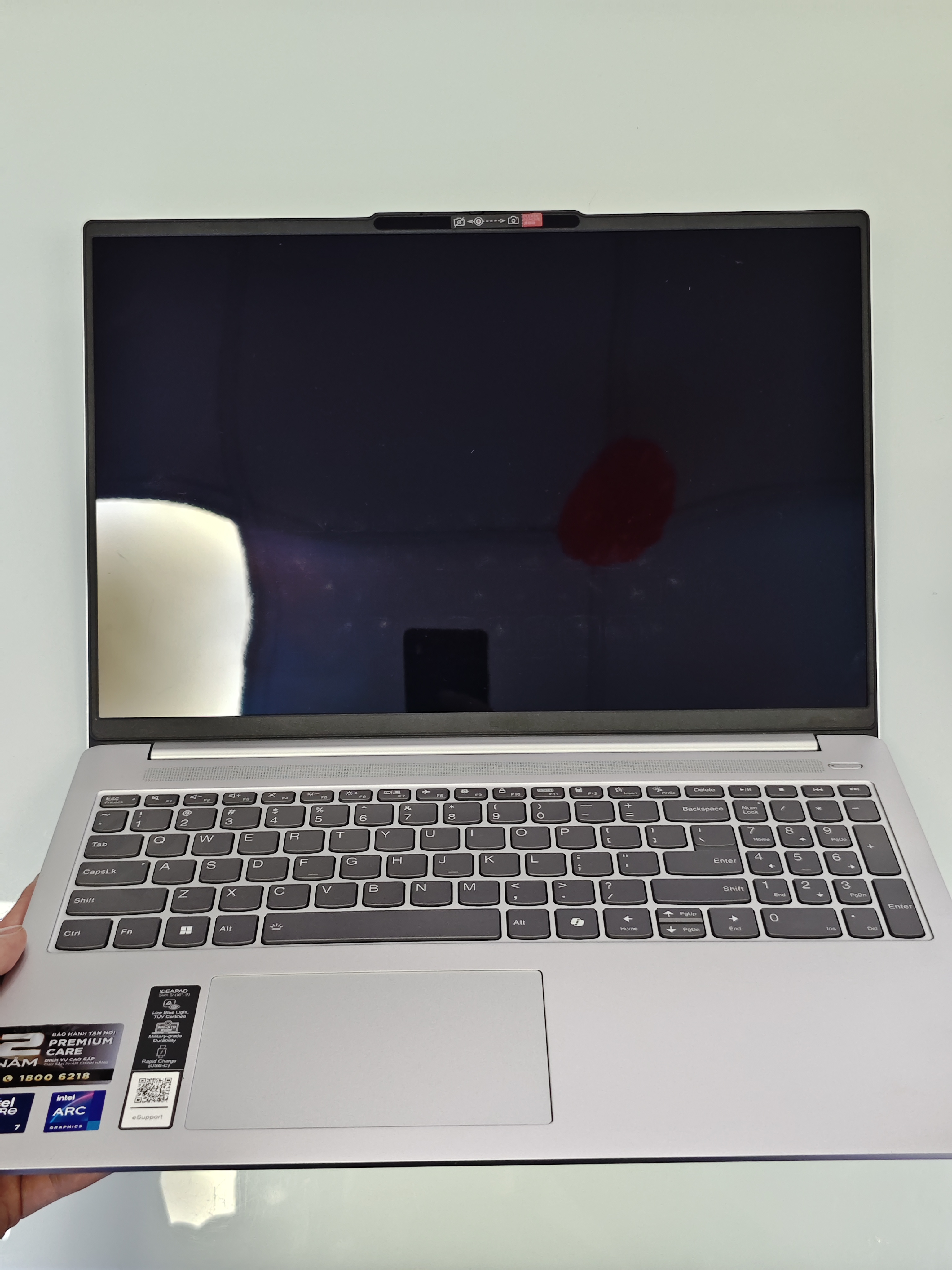 Máy tính xách tay Lenovo Ideapad Slim 5-161MH9, 16 2K_OLED_120Hz, CORE ULTRA 7_155H. 32GB_LPDDR5x_7467_not upgradable, SSD 512GB, Win 11, Xám-BH 2 năm-83DC001SVN