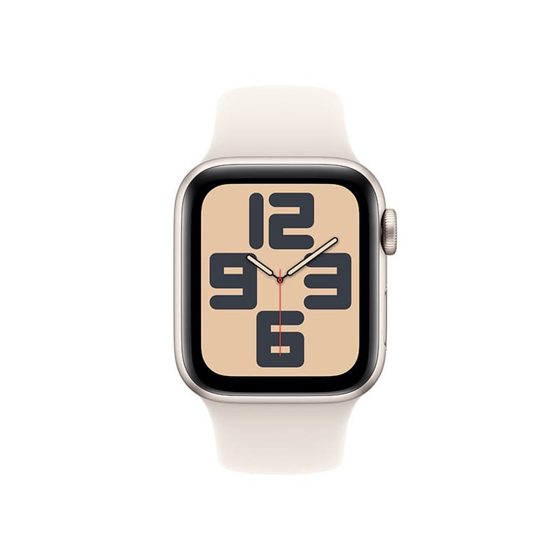 Apple Watch SE 2024 - GPS + Cellular, 44mm - Vỏ Nhôm Dây Cao Su vẫn được hoàn thiện với thiết kế vuông vức quen thuộc và các cạnh được bo tròn