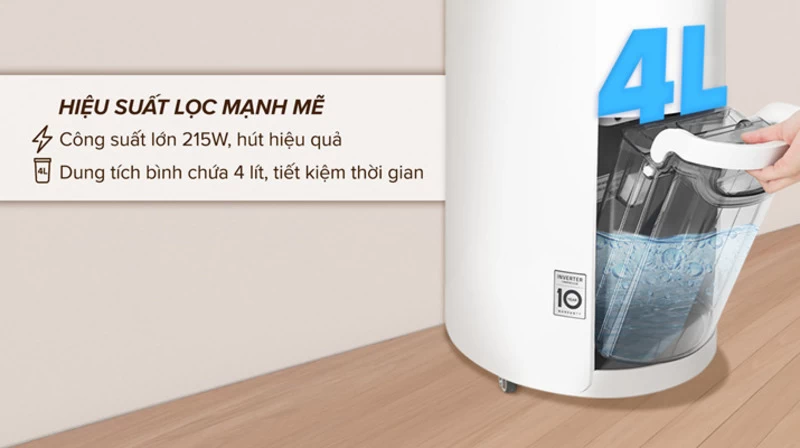 Hiệu suất lọc mạnh mẽ. Hiệu suất lọc mạnh mẽ.