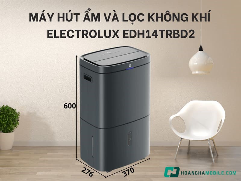 Máy hút ẩm kết hợp lọc khí Electrolux EDH14TRBD2 là lựa chọn lý tưởng giúp bạn duy trì độ ẩm tối ưu, loại bỏ vi khuẩn, bụi bẩn Máy hút ẩm kết hợp lọc khí Electrolux EDH14TRBD2 là lựa chọn lý tưởng giúp bạn duy trì độ ẩm tối ưu, loại bỏ vi khuẩn, bụi bẩn
