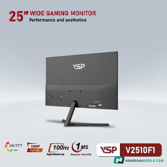 Chất lượng hiển thị vượt trội với tấm nền VA của màn hình VSP V2510F1 Chất lượng hiển thị vượt trội với tấm nền VA của màn hình VSP V2510F1