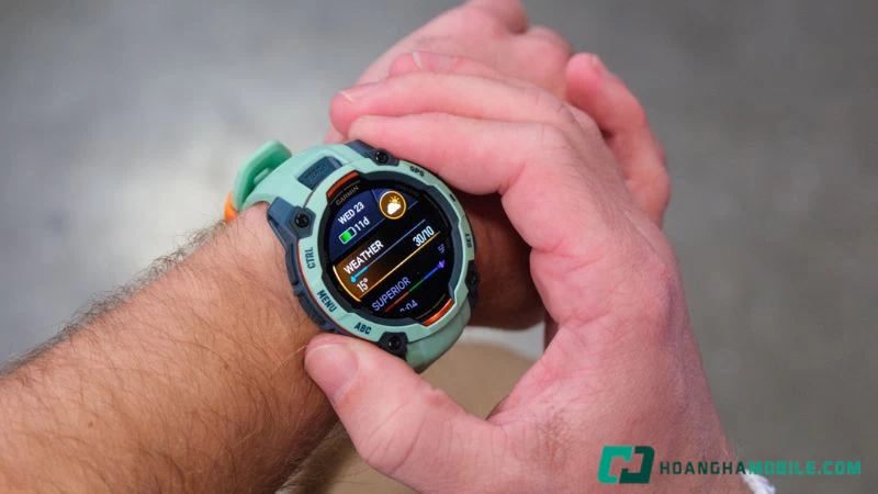 Garmin Instinct 3 50mm AMOLED có thời lượng pin lên tới 18 ngày, chuẩn chống nước 10 ATM Garmin Instinct 3 50mm AMOLED có thời lượng pin lên tới 18 ngày, chuẩn chống nước 10 ATM