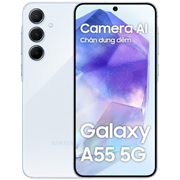 ĐTDĐ Samsung A55 5G, SM-A556E/DS, 8+128, Xanh Nhạt, SM-A556ELBAXXV