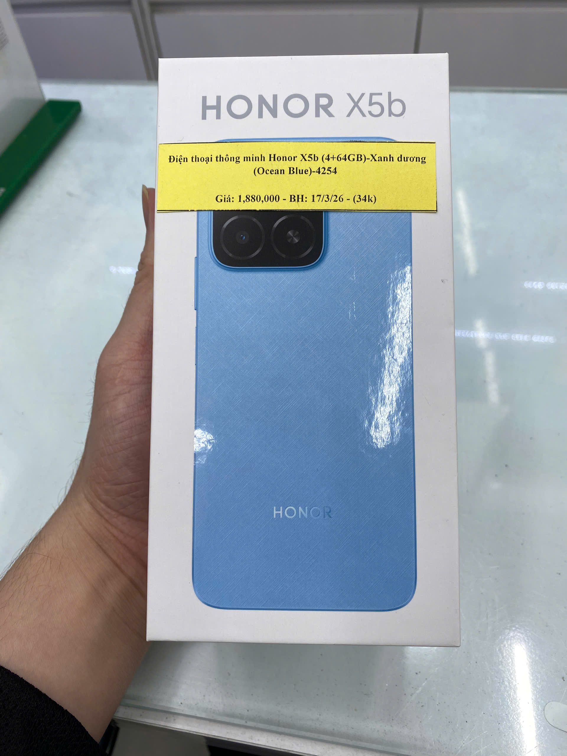 Điện thoại thông minh Honor X5b (4+64GB)-Xanh dương (Ocean Blue)_GFY-LX2BLU CŨ