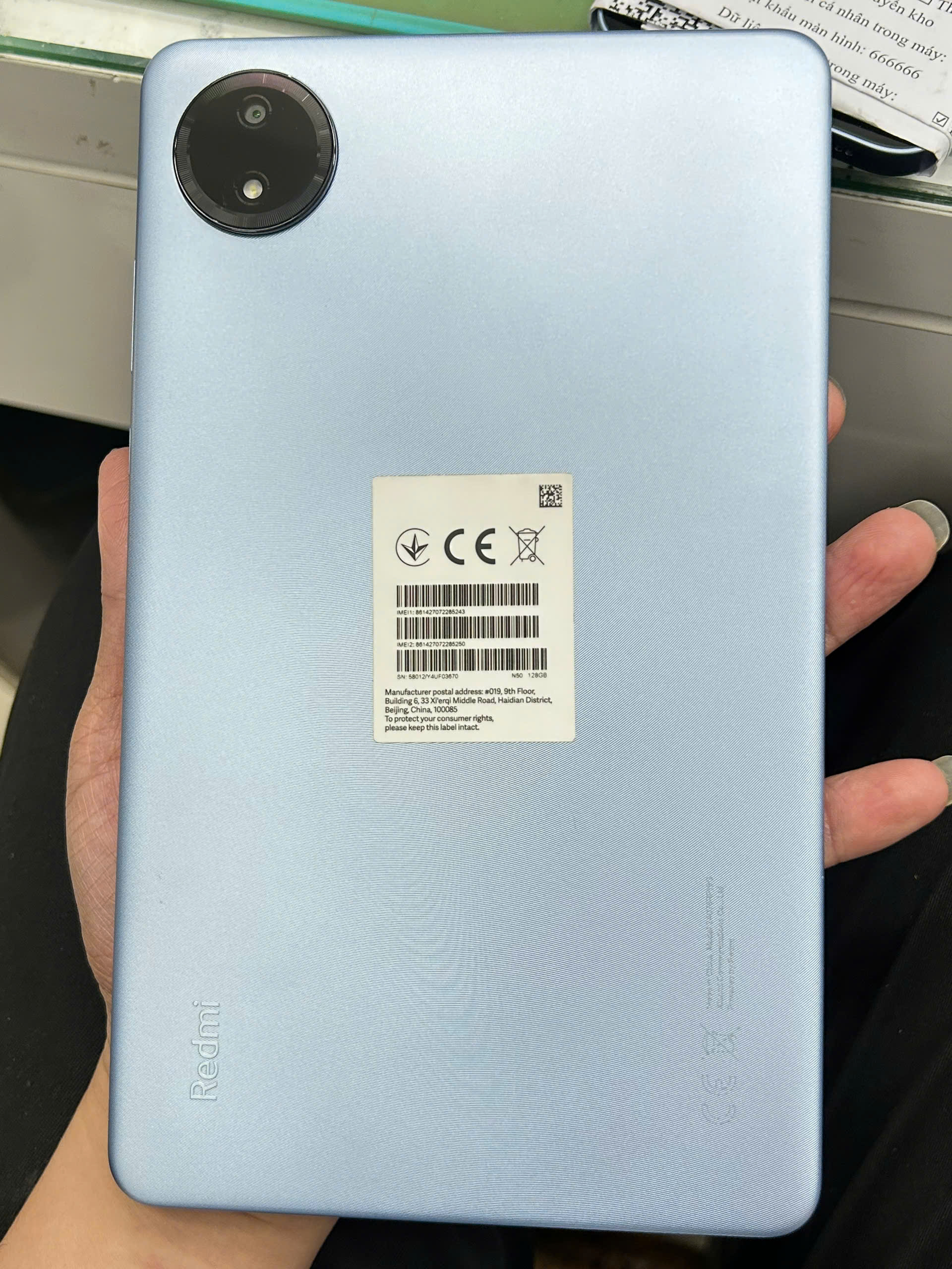 Máy tính bảng REDMI PAD SE 8.7 4G 8.7/MTK G85/6G/128G/8MP/5MP/6650mAh (24076RP19G)/XANH DƯƠNG-TBH