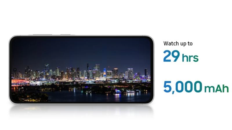 Samsung Galaxy A56 5G sở hữu viên pin 5000mAh, chuẩn chống nước IP67 Samsung Galaxy A56 5G sở hữu viên pin 5000mAh, chuẩn chống nước IP67