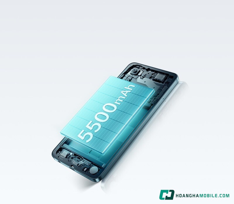 Viên pin 5500 mAh. Viên pin 5500 mAh.