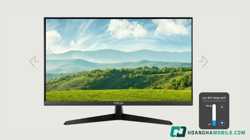 Công nghệ Trace Free trên màn hình ASUS VY249HGR giúp giảm thiểu hiện tượng bóng mờ