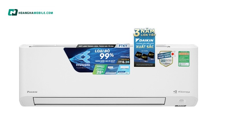 Máy lạnh Daikin Inverter 9.200 BTU (1 HP) FTKY25WMVMV Máy lạnh Daikin Inverter 9.200 BTU (1 HP) FTKY25WMVMV