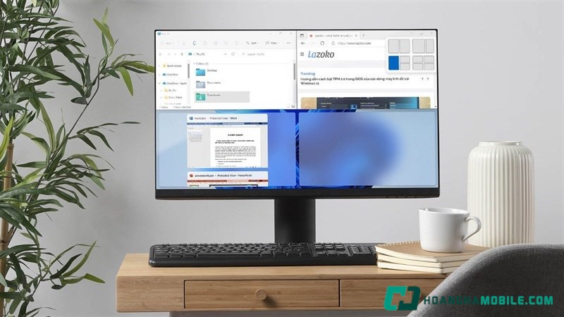 Màn hình đa nhiệm chuyên nghiệp.