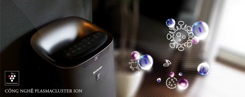 Hệ thống Plasmacluster Ion hiện đại giúp khử mùi hiệu quả của máy lọc không khí tạo ẩm SHARP KI-L80V-T Hệ thống Plasmacluster Ion hiện đại giúp khử mùi hiệu quả của máy lọc không khí tạo ẩm SHARP KI-L80V-T