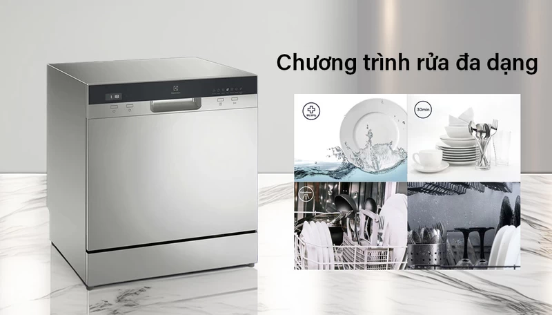 Máy rửa bát Electrolux EFC3862MS chính thức được ra mắt vào năm 2024. Sản phẩm nhanh chóng thu hút sự quan tâm của người tiêu dùng nhờ vào thiết kế nhỏ gọn nhưng hiệu suất mạnh mẽ Máy rửa bát Electrolux EFC3862MS chính thức được ra mắt vào năm 2024. Sản phẩm nhanh chóng thu hút sự quan tâm của người tiêu dùng nhờ vào thiết kế nhỏ gọn nhưng hiệu suất mạnh mẽ