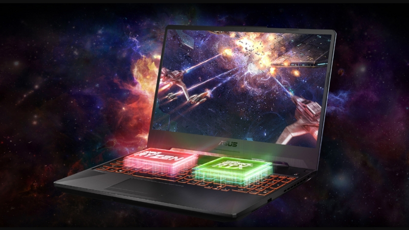 Laptop Asus TUF Gaming A15 FA506NCR-HN047W cho đồ hoạ đẹp mắt, đa tác vụ mượt mà 
