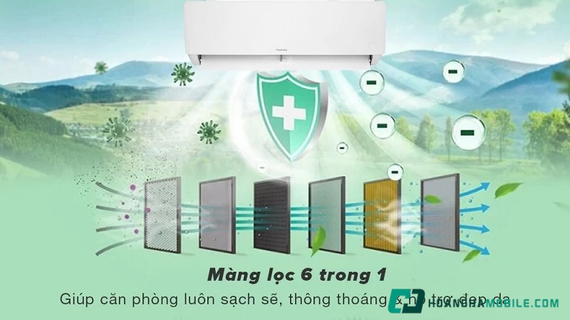 Máy lạnh Nagakawa không chỉ làm mát hiệu quả mà còn được tích hợp công nghệ thanh lọc không khí tiên tiến Máy lạnh Nagakawa không chỉ làm mát hiệu quả mà còn được tích hợp công nghệ thanh lọc không khí tiên tiến