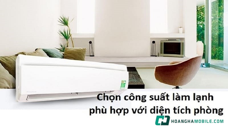 Công suất làm lạnh của máy lạnh Nagakawa cần tương xứng với diện tích phòng Công suất làm lạnh của máy lạnh Nagakawa cần tương xứng với diện tích phòng