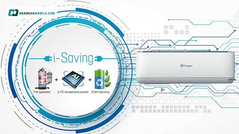 Điều hòa Casper được trang bị công nghệ Inverter i-Saving Điều hòa Casper được trang bị công nghệ Inverter i-Saving