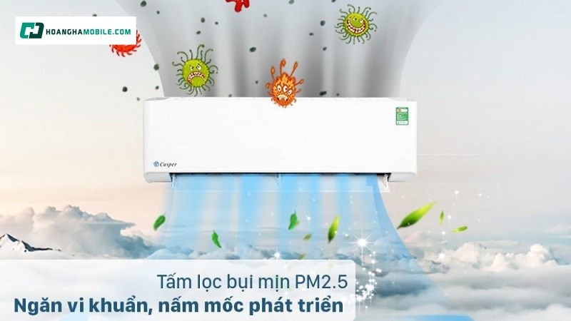 Điều hòa Casper không chỉ có khả năng làm mát hiệu quả mà còn góp phần cải thiện chất lượng không khí Điều hòa Casper không chỉ có khả năng làm mát hiệu quả mà còn góp phần cải thiện chất lượng không khí